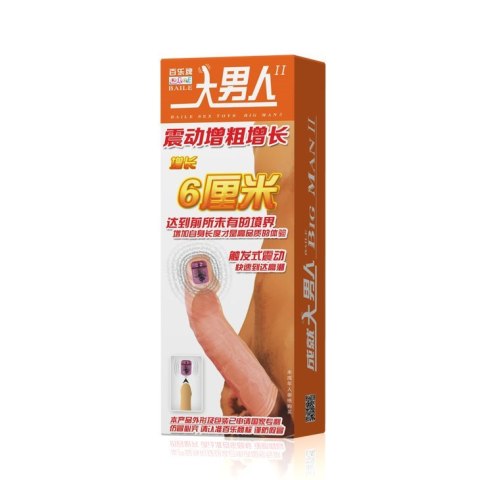 NAKŁADKA SILICONE SLEEVE WITH VIBRATION