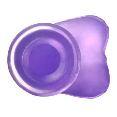 DILDO 6'' JELLY STUDS FIOLETOWE