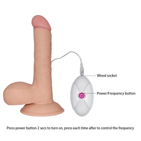DILDO 7.5 THE ULTRA SOFT DUDE VIBRATING