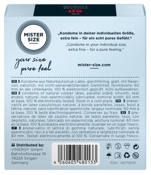 Mister Size 60 mm 3-pcs