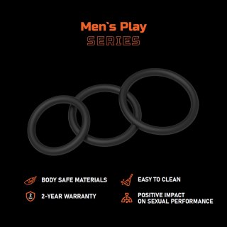 ZESTAW 3 PIERŚCIENI EREKCYJNYCH EROSPACE MEN'S PLAY B7