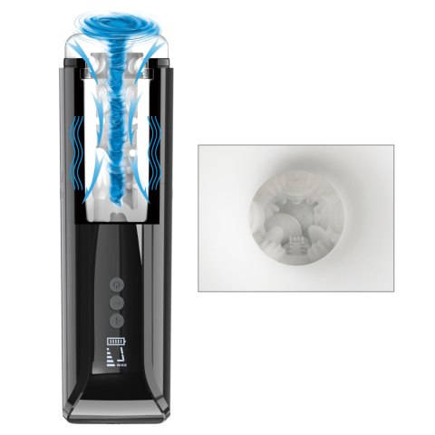 PRETTY LOVE LARISSA SUCTION & VIBRATION MASTURBATOR WITH UNIVERSAL HANDLE