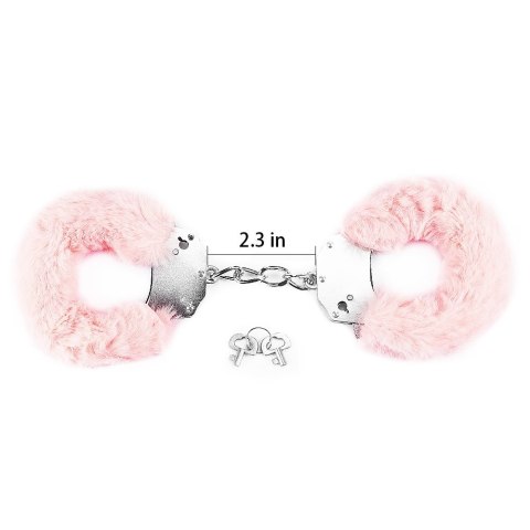 KAJDANKI FLUFFY HAND CUFFS RÓŻOWE