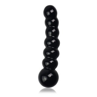 DILDO 6.8" GLASS ROMANCE CZARNY