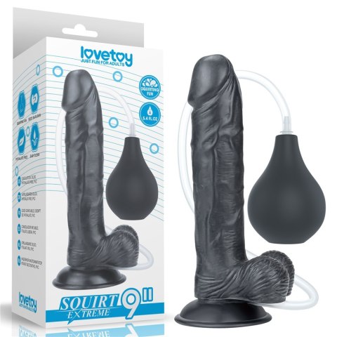 DILDO 9'' SQUIRT EXTREME DILDO - BLACK