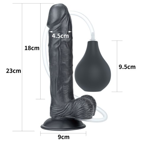 DILDO 9'' SQUIRT EXTREME DILDO - BLACK