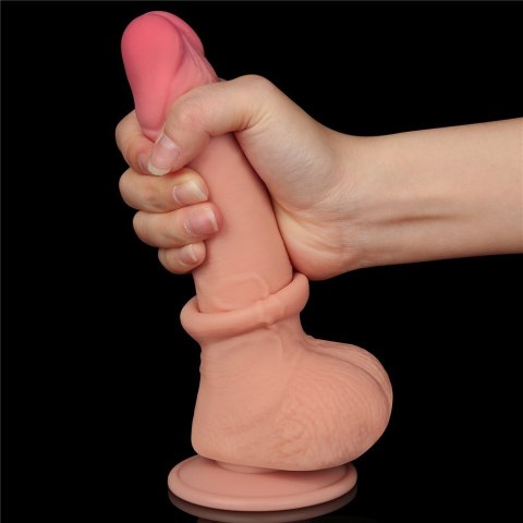 DILDO 7.5'' SLIDING SKIN DUAL LAYER DONG FLESH