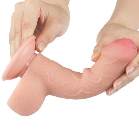 DILDO 7'' SLIDING SKIN DUAL LAYER DONG FLESH