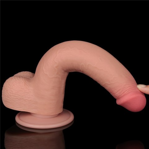 DILDO 9'' SLIDING SKIN DUAL LAYER DONG FLESH