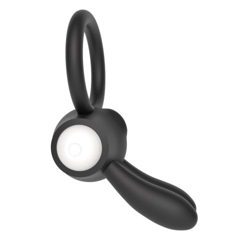 PIERŚCIEŃ POWER CLIT SILICONE COCKRING CZARNY
