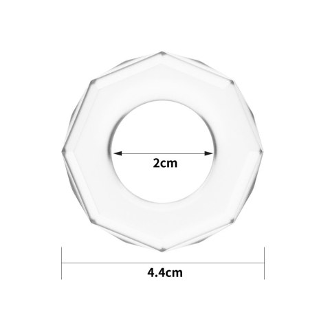 PIERŚCIEŃ POWER PLUS COCKRING PRZEZROCZYSTY