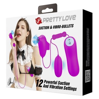 WIBRATOR PRETTY LOVE SUCTION & VIBROBULLETS