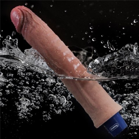 WIBRATOR 9.5" REAL SOFTEE VIBRATING DILDO