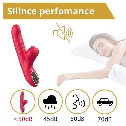 WIBRATOR DO STYMULACJI PUNKTU G ORAZ ŁECHTACZKI Z RUCHEM POSUWISTYM EROSPACE SWEET PLAY A2