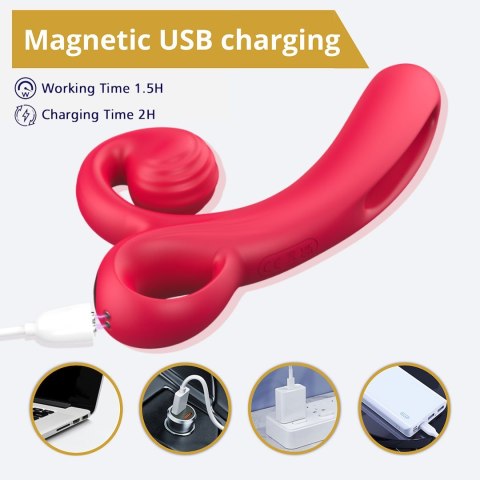 WIBRATOR Z RUCHOMYM JĘZYCZKIEM I STYMULACJĄ ŁECHTACZKI EROSPACE SWEET PLAY A4