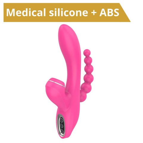 WIBRATOR Z SONDĄ ANALNĄ ORAZ FUNKCJĄ SSANIA EROSPACE SWEET PLAY A3