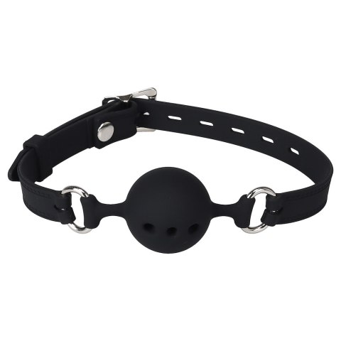 KNEBEL DO UST Z SILIKONOWĄ KULKĄ EROSPACE WILD PLAY C14