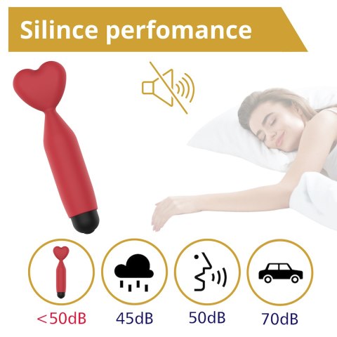 MINI WIBRATOR Z KOŃCÓWKĄ W KSZTAŁCIE SERDUSZKA EROSPACE SWEET PLAY A14