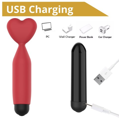 MINI WIBRATOR Z KOŃCÓWKĄ W KSZTAŁCIE SERDUSZKA EROSPACE SWEET PLAY A14