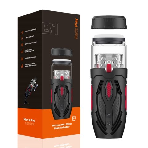 NOWOCZESNY MASTURBATOR MĘSKI Z RUCHEM POSUWISTO-OBROTOWYM EROSPACE MEN'S PLAY B1