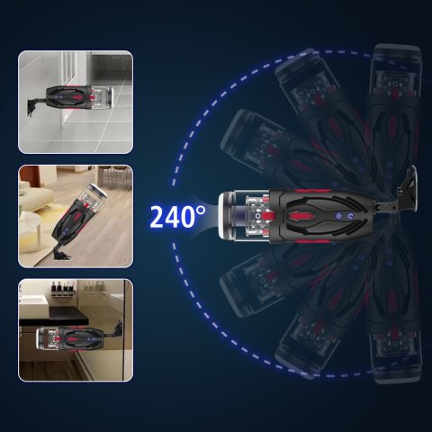 NOWOCZESNY MASTURBATOR MĘSKI Z RUCHEM POSUWISTO-OBROTOWYM EROSPACE MEN'S PLAY B1