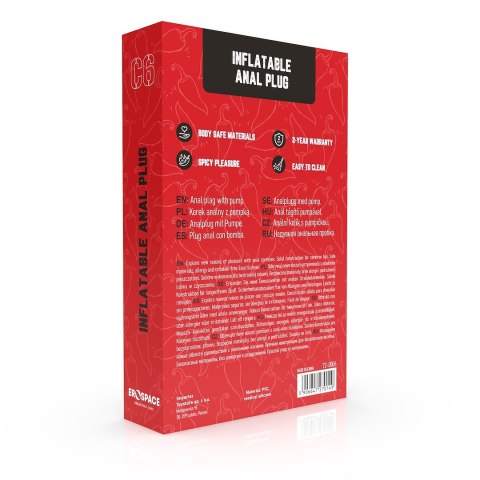 POMPOWANY KOREK ANALNY EROSPACE WILD PLAY C6