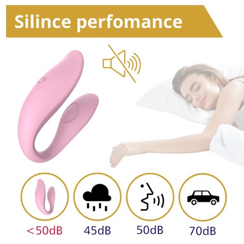 WIBRATOR TYPU C DLA PAR, STEROWANY APLIKACJĄ EROSPACE SWEET PLAY A7