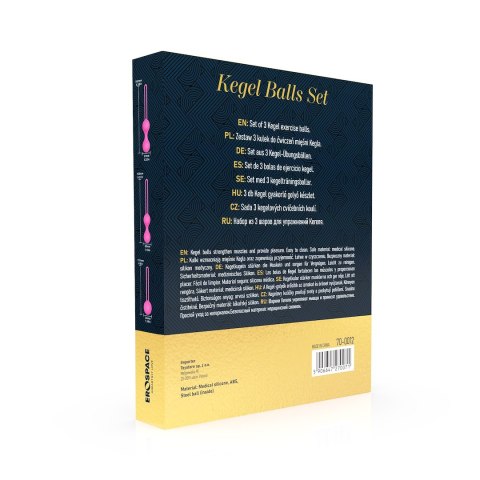 ZESTAW 3 KULEK DO ĆWICZEŃ MIĘŚNI KEGLA EROSPACE SWEET PLAY A12