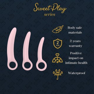 ZESTAW DILATORÓW DO ĆWICZEŃ MIĘŚNI DNA MIEDNICY EROSPACE SWEET PLAY A13