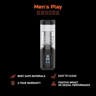 AUTOMATYCZNY MASTURBATOR MĘSKI Z RUCHEM ROTACYJNO - POSUWISYM ORAZ FUNKCJĄ SSANIA EROSPACE MEN'S PLAY B2