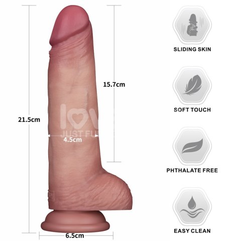 DILDO 8.5'' SLIDING SKIN PRO II DUAL LAYER SILICONE DONG