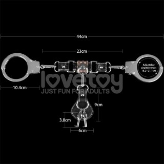 KAJDANKI REBELLION HEAVY METAL HANDCUFFS (SILVER)