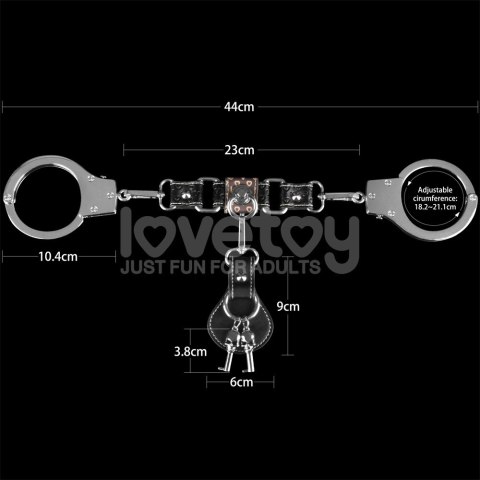 KAJDANKI REBELLION HEAVY METAL HANDCUFFS (SILVER)