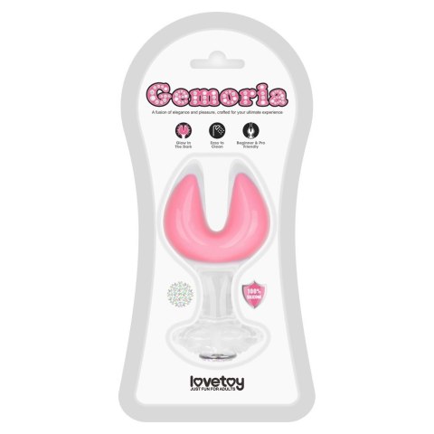 KOREK ANALNY GEMORIA SILICONE BUTT PLUG (GLOW-IN-THE-DARK)