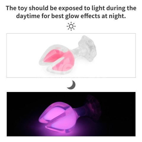 KOREK ANALNY GEMORIA SILICONE BUTT PLUG (GLOW-IN-THE-DARK)