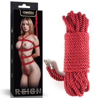 LINA DO KRĘPOWANIA REBELLION CRIMSON SILKY BONDAGE ROPE