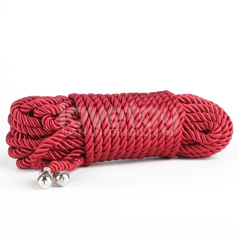 LINA DO KRĘPOWANIA REBELLION CRIMSON SILKY BONDAGE ROPE