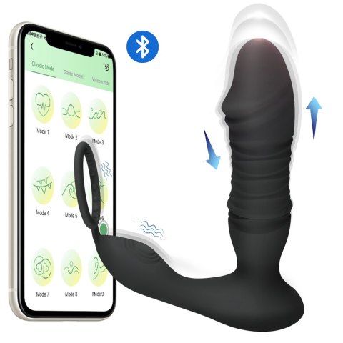 MASAŻER PROSTATY Z RUCHEM POSUWISTYM STEROWANY APLIKACJĄ EROSPACE MEN'S PLAY B5