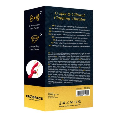 WIBRATOR DO PUNKTU G Z RUCHOMYM JĘZYCZKIEM DO STYMULACJI ŁECHTACZKI EROSPACE SWEET PLAY A16