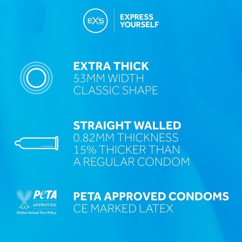 PREZERWATYWY 12 SZT. EXS EXTRA THICK