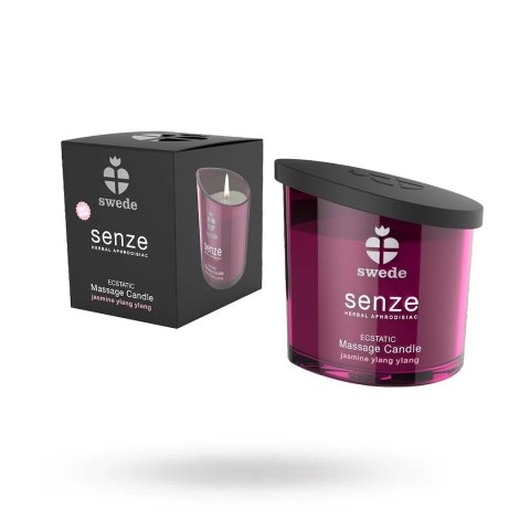 ŚWIECA DO MASAŻU SWEDE ECSTATIC JASMINE YLANG YLANG 150 ML