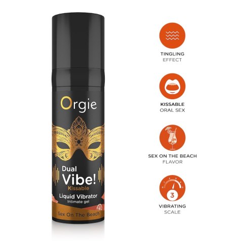 ŻEL DUAL VIBE! - KISSABLE - SEX ON THE BEACH - 15ML